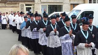 36ème Pèlerinage NotreDame de Chrétienté procession cléricale [upl. by Christoffer]