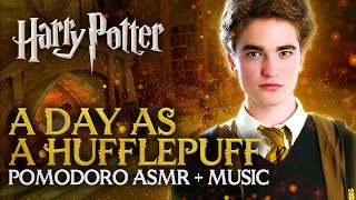 Study Session HUFFLEPUFF ROUTINE 🦡📚 Harry Potter Pomodoro Timer Hogwarts ASMR Productivity Sounds [upl. by Xonk]