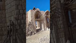 Stone arch door mould stripping process [upl. by Cirnek]