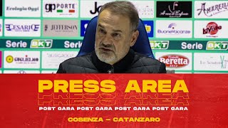 PRESS AREA  VIVARINI NEL DOPO GARA DI COSENZACATANZARO🎙️ [upl. by Ladd]