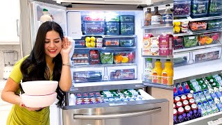 ASMR REFRIGERATOR ORGANIZATION  Satisfying Clean and Fridge Restock Organizing on a Budget [upl. by Griselda]