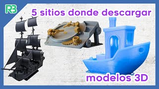 5 plataformas donde descargar modelos 3d [upl. by Devehcoy488]