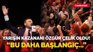 CHPnin çekişmeli kongresini değişimciler kazandı Özgür Çelikten zafer sonrası flaş mesajlar [upl. by Noivart370]