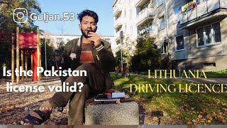 Lithuania Driving Licence  Pakistan International Driving licence for Lithuania  car price earning [upl. by Orin834]