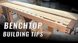 How To Build A Benchtop  Split Top Roubo Bench [upl. by Ihculo]