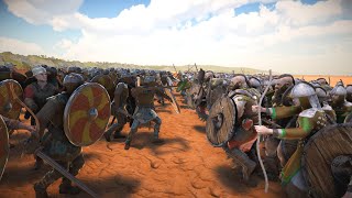 VIKING WARRIORS RAIDING THE ANGLOSAXON DEFENCE  MASSIVE BATTLE  Ultimate Epic Battle Simulator 2 [upl. by Bonacci]