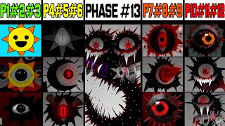 Phase 1 VS Phase 2 VS Phase 3 VS Phase 4 VS Phase 5 VS Phases 613 in Incredibox Sprunki [upl. by Aihsyak]