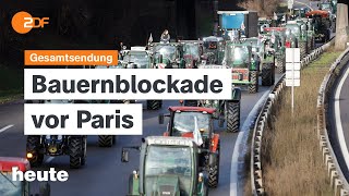 heute 19 Uhr 290124 Bauernblockade Paris Steinmeier für Weltoffenheit KaDeWeInsolvenz english [upl. by Monique138]