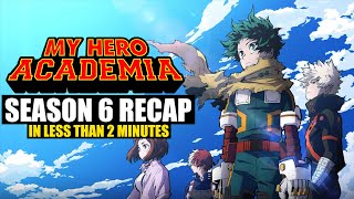 My Hero Academia Season 6 RECAP in Less Than 2 Minutes [upl. by Noiroc]