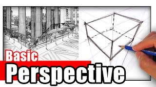 How to Draw in Perspective for Beginners [upl. by Amekahs64]