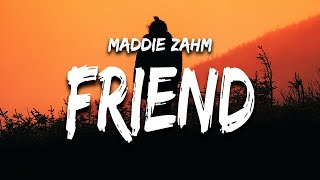 Maddie Zahm  Fat Funny Friend Lyrics “I’ve drawn out in sharpie where I’d take the scissors” [upl. by Skipper560]