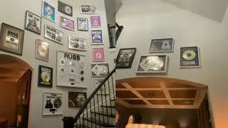 Russs Wall Full of Plaques  Shows Off Plaques With Scott Storch [upl. by Anis919]