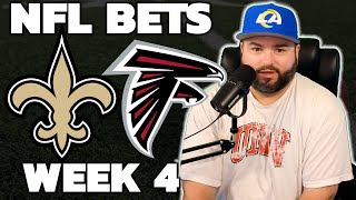 Saints vs Falcons Week 4 Bets  NFL Picks With Kyle Kirms [upl. by Eben875]