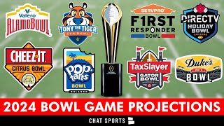 College Football Bowl Projections 2024 CFP Bracket 2024 Bowl Predictions amp More [upl. by Berna]