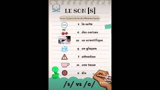 🐍 Le son s 🐍 prononciation phonetics frances learnfrench fle profdefrancais soutienscolaire [upl. by Eruza]