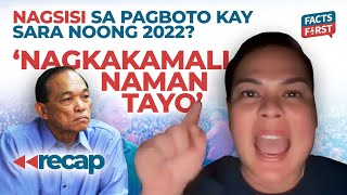 Paalala ng exAFP chief kay Sara Duterte Good manners and right conduct [upl. by Nyladnar597]