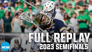 Notre Dame vs Virginia 2023 NCAA DI mens lacrosse semifinals  FULL REPLAY [upl. by Egroj]