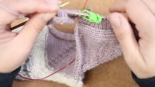 Fibre  Lets Knit a Mitered Blanket Together  R1B10  No Commentary just knitting [upl. by Margalo711]