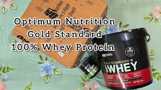 Unboxing Optimum Nutrition Gold Standard 100 Whey Protein  youtube gold standard wheyprotein [upl. by Archibald452]