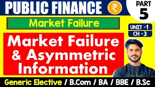 Asymmetric Information amp Market Failure  Public Finance GE  Bcom BA Sem 4 amp Sem 6 [upl. by Keemahs]