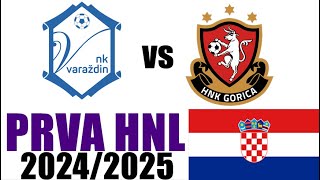 HNK Gorica vs NK Varaždin Naglasci 00  Prva HNL 202425 [upl. by Stag443]