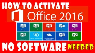 How to Activate Office 2016 no software  Permanently Updated 2022 [upl. by Naujahs339]