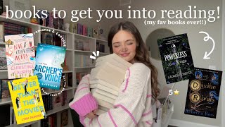 books that will get you into reading 📖⭐️ aka my FAVORITE books ever [upl. by Woodsum886]