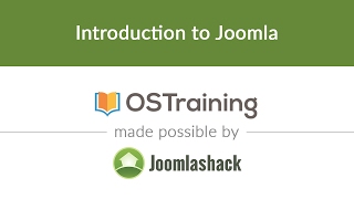 Joomla Beginner Class Lesson 1 Introduction to Joomla [upl. by Gonroff]