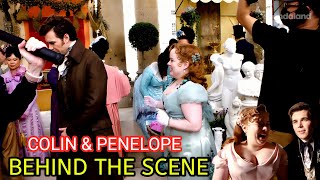 Bridgerton Season 3 Penelope and colin Funniest Behind the Scenes and BloopersNicola Coughlan Luke [upl. by Hterrag]