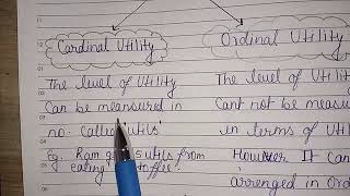 🟢Utility उपयोगिता🟢Cardinal Utility🟢Ordinal Utility by kumkum Prasad MagnetBrainsEducation [upl. by Eibrad559]