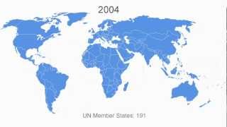 Growth in United Nations membership 19452012 [upl. by Byrdie421]