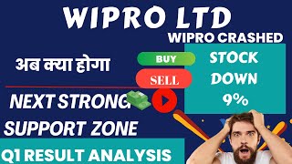 WIPRO CRASHED  WIPRO SHARE LATEST NEWS  WIPRO SHARE ANALYSIS  WIPRO SHARE NEWS wipro [upl. by Devan]