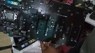 TB360 BTC D mining motherboard 8th9th Gen first look  TB360 BTC D mining settings [upl. by Montanez202]