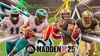 Madden 25  Eagles vs Saints Online Head To Head Xbox Series X [upl. by Kanor]