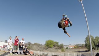 Alana Smith KDC  First Female Backflip Mini Mega Ramp [upl. by Nottus48]