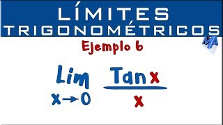 Límites Trigonométricos  Ejemplo 6  Tangente de x sobre x [upl. by Saerdna]