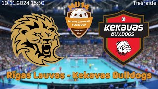 Florbols meitenes U14 Rīgas Lauvas  Ķekavas Bulldogs Rīgā 10112024 [upl. by Adriano]