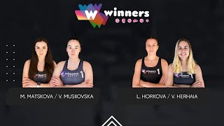 Winners Beach Volleyball Women M Matskova  V Musiiovska  L Horkova  V Herhaia 04082024 [upl. by Brownson]