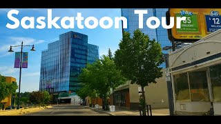 Saskatoon Saskatchewan  Full Downtown Tour I 4K [upl. by Htebzile]