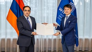 Armenia Joins WIPO’s Beijing Treaty on Audiovisual Performances [upl. by Enram]