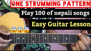 One Strumming Pattern  10 Nepali Hit Songs  10 Nepali Hit Songs On Madal Beat  For Beginners [upl. by Ardnued]