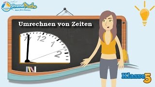 Zeiten umrechnen  Sekunden Stunden Tage  Klasse 5 ★ Wissen [upl. by Nitsur]