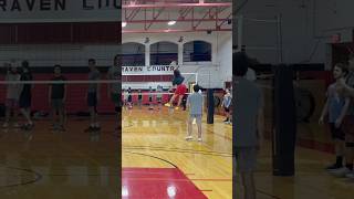 No bunnies  average mensvolleyball haikyuutothetop spike collegevolleyball oppo jump [upl. by Gipson247]