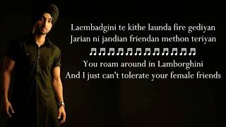 Laembadgini song Diljit dosanjh lyrics with meaning in english 🔥🔥🔥 [upl. by Mettah761]