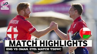 England vs Oman ICC T20 World Cup 2024 Match Highlights  ENG Vs OMAN Highlights [upl. by Eifos]