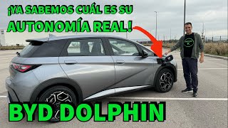 BYD DOLPHIN ¡Ya sabemos cuál es su AUTONOMÍA REAL COCHE ELÉCTRICO asequible 2024 español MOTORK [upl. by Franny280]