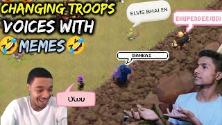 I changed CoC troops sounds with MEME  Turn out to be fun 🤣🤣 CLASH of clans  clashofclans [upl. by Eidson]