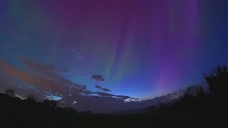 Aurora at dawn  G5 Geomagnetic Storm  11052024 [upl. by Martel40]