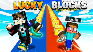 CARRERA CON MI HIJO JUSTIN DE LUCKY BLOCKS  HaroldArtistPlay [upl. by Berty493]