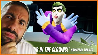 Joker looks FUN MultiVersus – Official The Joker “Send in the Clowns” Gameplay Trailer  Reaction [upl. by Yentiw536]